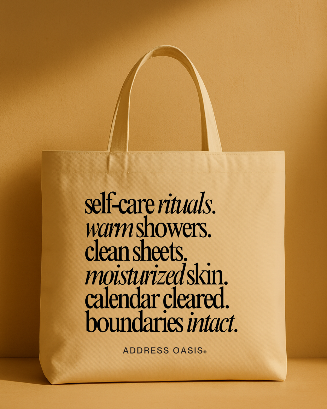 Self-Care Agenda: The Tote Bag